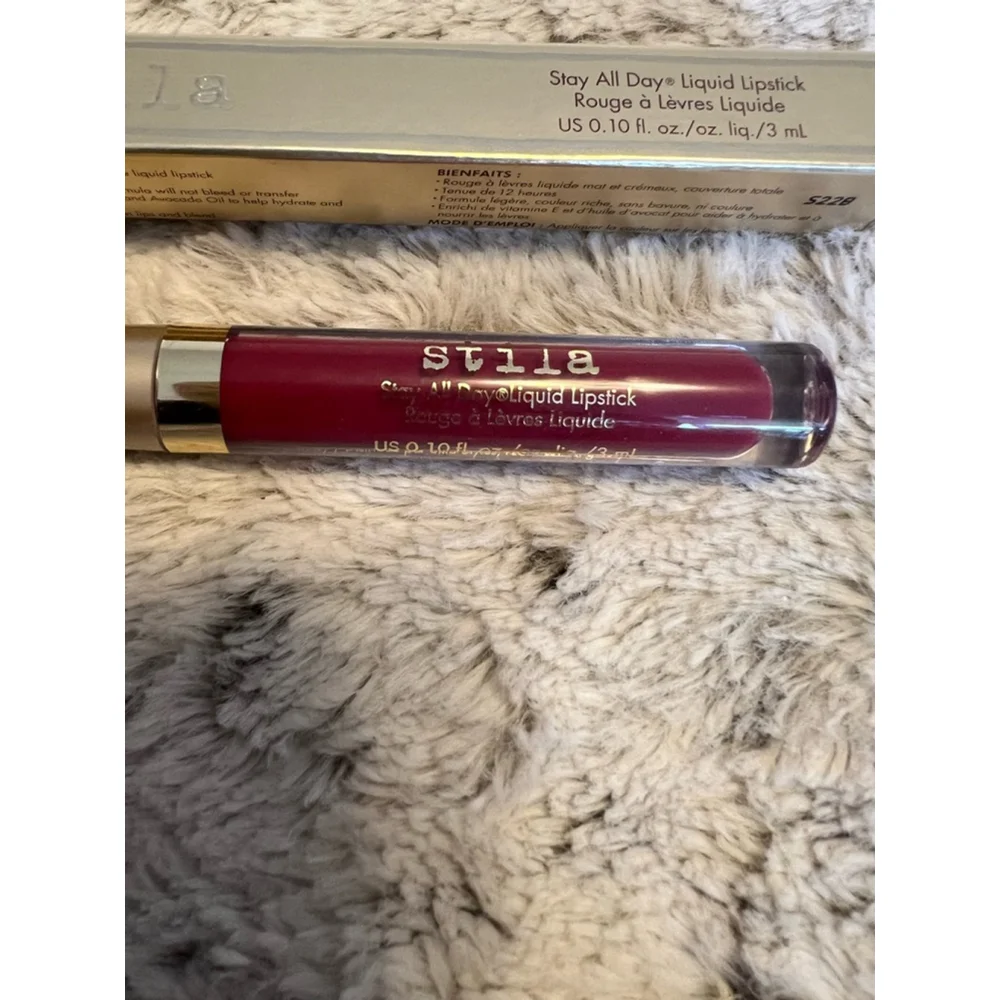 NIB Stila Stay All Day Liquid Lipstick Bacca Red Color 0.10 fl. oz.